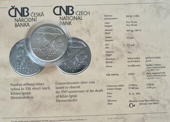 200kč ČNB 2001 - Kilián Dientzenhofer - 1