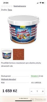 Krmení pro ryby Tetra Pro
