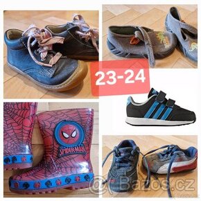 Kožené barefoot boty RicostaPepino/Puma/Adidas/holínky 23-24