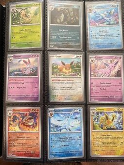 🃏 Pokémon karty – Eevee evoluce – Reverse Holo Set 🔥