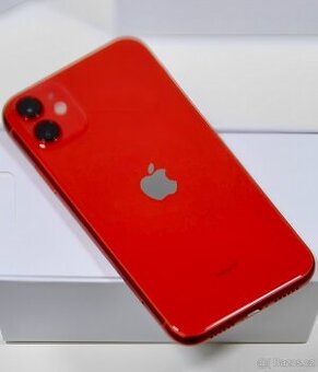 iPhone 11 Red BATERIE 100% TOP