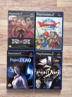 Obaly a Manuály PS2 Project Zero Dragon Quest Ring of Red