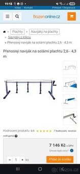 Držák solární plachty