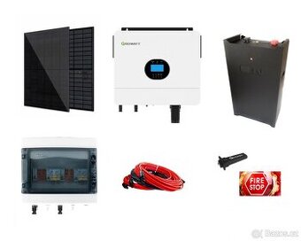 Ostrovní off-grid FVE 7,2kWp, 6kW/230V, 15kWh