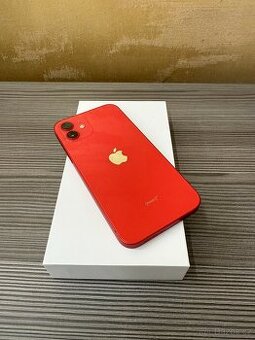 Apple iPhone 12 128GB červená, baterie 100%