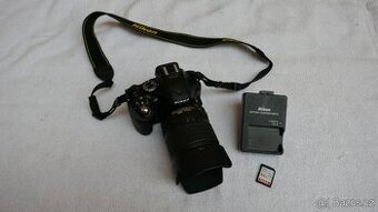 Nikon D5200 + 18-105 AF-S DX VR//64gb karta