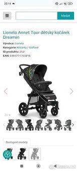 Sportovní kočárek Lionelo Annet Tour
