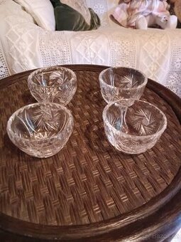 Misky kompotové větší broušené