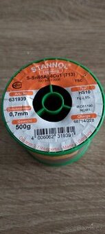 Pojící drát Stannol S-Sn95Ag4Cu1 o průměru 0,7 mm