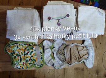 Velká sada látkových plen