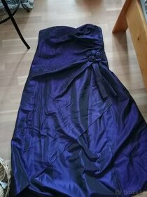 Plesové černo fialové šaty