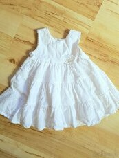 Bílé sváteční šaty 68 - 1