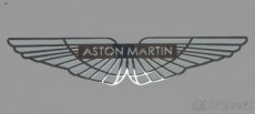 ASTON MARTIN LOGO nalepka Metal Edition 70 x 15 mm - 1