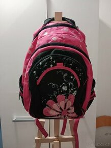 Růžovo černý batoh značky OXY - 1