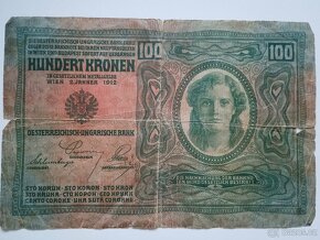 Prodám 5ks starých bankovek 1912 – 1950