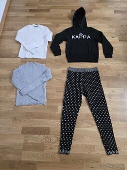 Dívčí svetříky mikina KAPPA a teplé legíny
