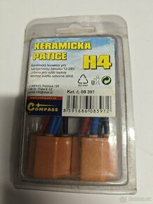Keramické patice na žárovky H4 nové - 1