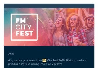 2x Dvoudenní vstupenka FM City Fest
