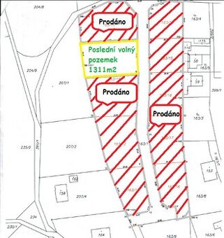 Prodej stavebního pozemku 1311 m2, Jestřebí