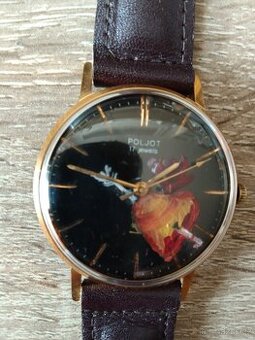 Prodám hodinky Poljot, pozlacený plášť