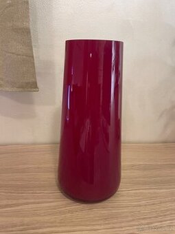Villeroy & Boch Numa skleněná váza deep cherry, 34 cm