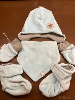 Zimní komplet Outlast - čepička, šátek, capáčky, rukavice