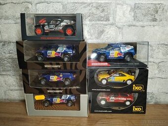 Nabízím modely 1/43 Dakar Rally IXO, Spark, Minichamps