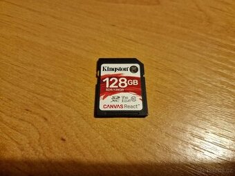 SD karta Kingston Canvas React Plus SDXC 128 GB