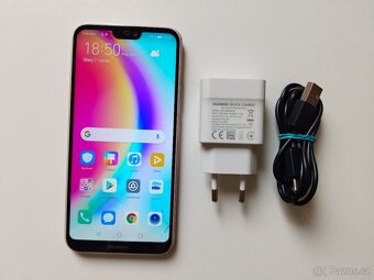 Mobilní telefon HUAWEI P 20 Lite Sakura Pink - FUNKČNÍ