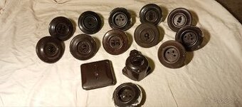 VÝMĚNA/PRODEj Bakelitové vypínače dvojpáčky atd.