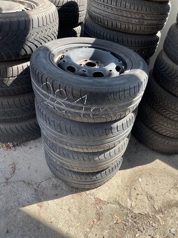 Plech disky 5x100 včetně letních pneu 185/60R14