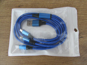 Nabíjecí USB kabel - 3in1 - USB, USB C, USB micro, lightning - 1