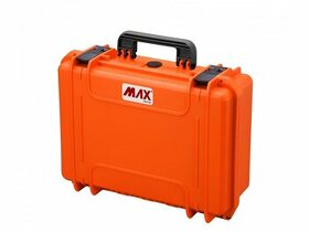 Nárazu, vodě, prachu odolný kufr MAX430 - oranžový s pěnou - 1