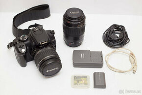 Digitální zrcadlovka Canon EOS 350D + 18-55mm + 55-200mm
