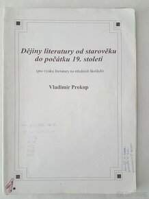 Dějiny literatury od starověku do počátku 19. století