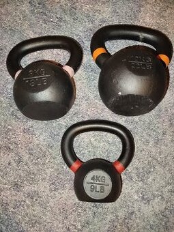 Sada 3 litinových kettlebellu - 1