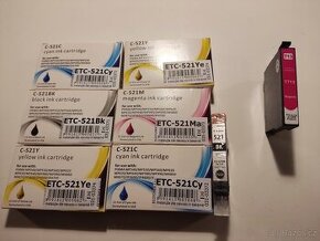 Cartridge Canon 520 a 521 kompatibilní+ Epson 713