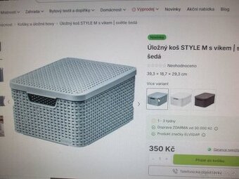 2x nový ÚLOŽNÝ BOX NA HRAČKY-