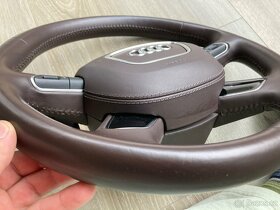 Audi A8 A6 A7 4H volant airbag leder kůže Baleobraun