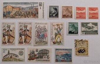 Známky ČESKOSLOVENSKO - 1