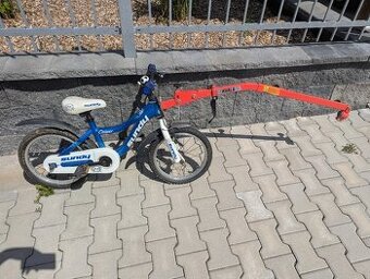 Detské kolo 16" včetně tyče za kolo dospělého - 1