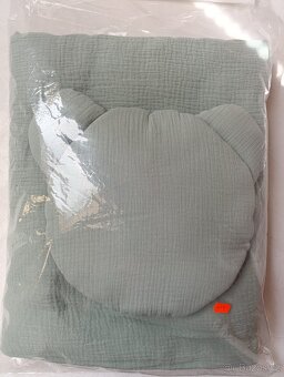 Mušelínové povlečení do kočárku nové - 1