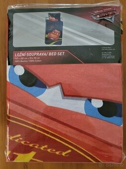 NOVÉ Dětské povlečení Disney CARS (Blesk McQueen) 140x200,