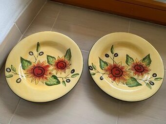 Talíře motiv slunečnice zn. Siaki