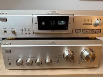 Zesilovač Sony fa 30es +CD přehrávač Sony xa50es champagne