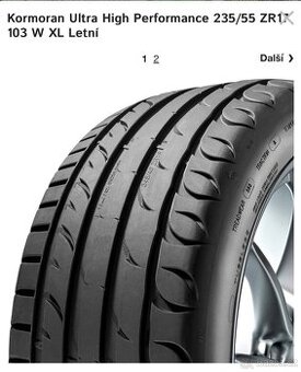 2x letní pneu Kormoran 235/55R17 103W UHP