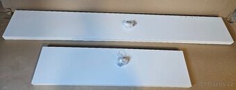 PRODÁM SADU 2KS BÍLÝCH POLIC IKEA LACK 110 A 190 CM