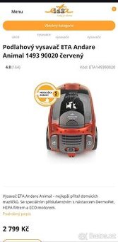 ETA Animal  Andare vysavač