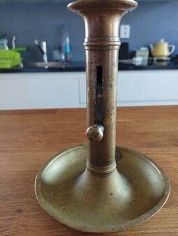 MOSAZNÝ EMPÍROVÝ SVÍCEN BIEDERMEIER 19. STOLETÍ Z FRANCIE