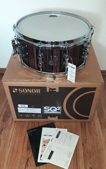 Prodám nový snare Sonor SQ2 Maple- 14x6,5" Ebony(PC33831,-)